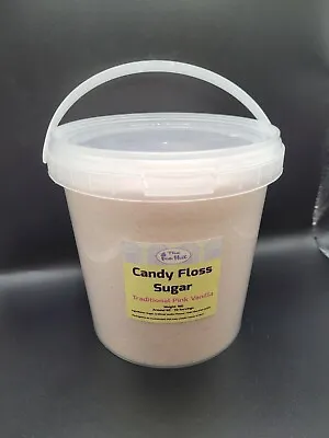 1KG Traditional Pink Vanilla Candy Floss Sugar READY TO USE IN YOUR MACHINE • £8.95