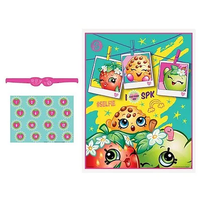 Shopkins PARTY GAME POSTER ~ Birthday Supplies Decorations Activity • $5.99