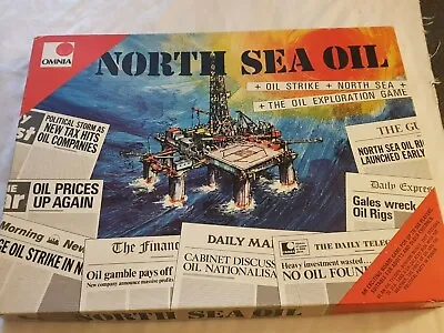 VINTAGE  BOARD GAME 1974 OMNIA NORTH SEA OIL - Great Condition & Complete • £28.99