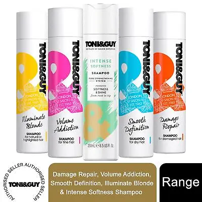 £14.99 • Buy 3 Pack Of 250ml Toni & Guy Fibre Strengthening Shampoo For All Types Of Hair