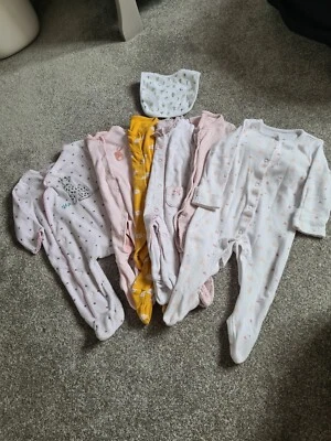 £0.99 • Buy Baby 0-3 Months Babygrow Sleepsuit Bundle 0-3 Months 