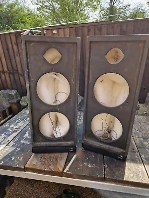 KEF Concord Vintage HiFi Floor Speakers Cabinets  • £15