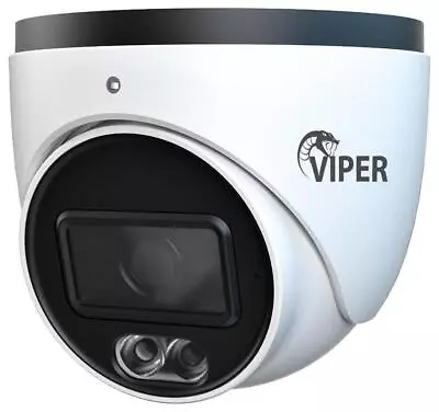 5MP Full-Colour Network Fixed 1/2.7  Turret LED Camera White - TURVIP-5C1-FW • £123.99