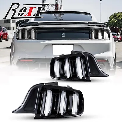 Sequential Turn Signals LED Tail Lights For 2015-2023 Ford Mustang Clear Lamps • $272.75