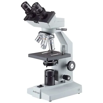 AmScope B100C 40X-2500X Binocular Biological Microscope • $159.99