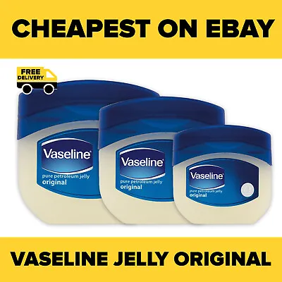 Vaseline Petroleum Jelly 50ml 100ml 250ml Lip Face Hand Body Moisturiser • £5.99