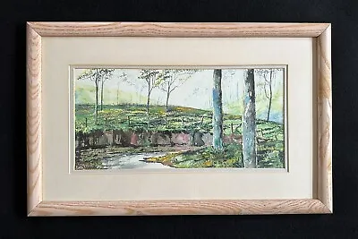 Large Framed Watercolor  Two Trees  Maui By Gypsy Ria  • $18