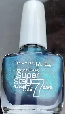 Maybelline Super Stay 7 Day 10ml Nail Polish Varnish 835 Metal Me Teal! • £3.75