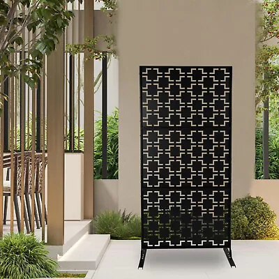 Outdoor Metal Privacy Screens And Panels W/Free Standingfor Patio Garden • $142.50