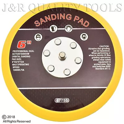 Replacement 6  Inch Round Psa Da Sanding Pad • $14.95