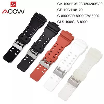 PU Sports Waterproof Band Strap For Casio G-Shock GA-110 GA-100 GD-100 Watchband • $14.99