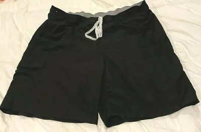 Men's Merona Mesh Lined Board Shorts/Swim Trunks . Black - Size XXL  • $12.99