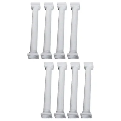  8 Pcs Pillars Plastic Stand Roman Cake Dessert Display Set Column • £11.85