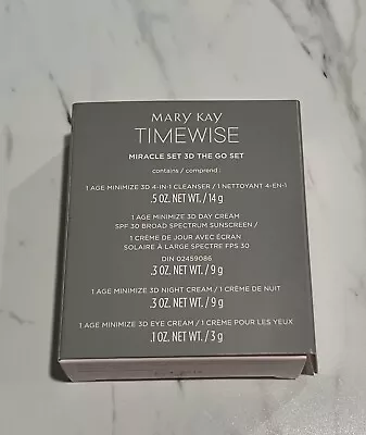 New Mary Kay Timewise Miracle Set 3D The Go Set Combo To Oily Skin Exp 01/20 • $17.99