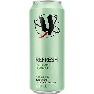 V Refresh Green Apple Lemonade Energy Drink Can 500ml • $15