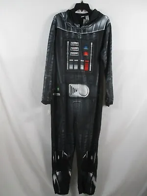 $29.99 • Buy Darth Vader Mens Union Suit Medium Black Star Wars Zip Up Costume Polyester New