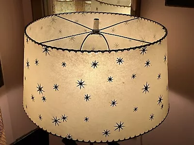 Vintage Atomic Lampshade 1950s Fiberglass Starburst Mid Century • $295