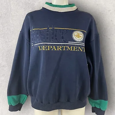 Vintage Sweatshirt Department Of Justice Government Adult Large/XL 90s 52 • $23.95