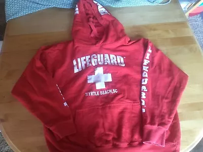 Lifeguard Myrtle Beach SC Hooded Sweatshirt Adult Large Woman/Girls • $18