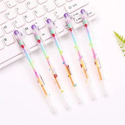 5 Pk Rainbow Gel Pen Pastel Colour Changing Gel Pen Scented Pen Multicolour Pen • £5.50