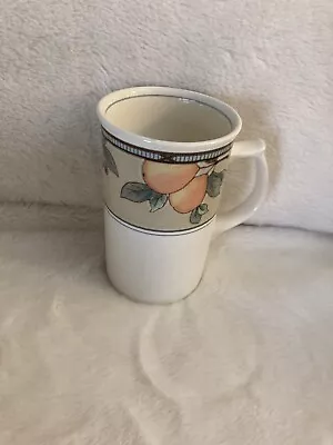 MIKASA Garden Harvest Intaglio CAC29 Tall Latte Cappuccino Coffee Mug 4  7/8  • $9.95