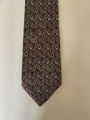 Men’s Silk Dress Tie Countess Mara Geometric 58”x4” • $7.70