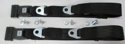 RV Motorhome Seat Belt 110  Sofa Dinette Black Seatbelt Set(2) + Mounting Bolts • $73