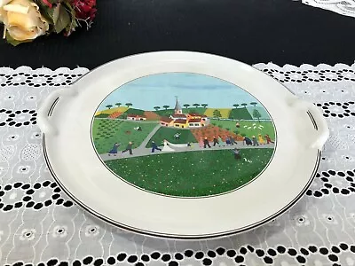 Villeroy & Boch  Design Naif - Wedding   Round Handled Cake Plate Platter • $35