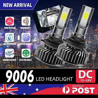Pair 9006 HB4 LED Headlight White Globes Light Conversion Kit Hi/Low Beam Bulb • $30.98