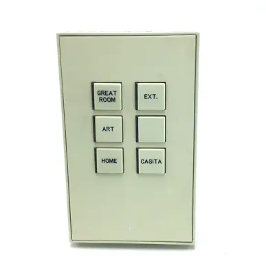 Vantage 6-Button SquareTouch Engraved Keypad (Light Almond) • $66.59