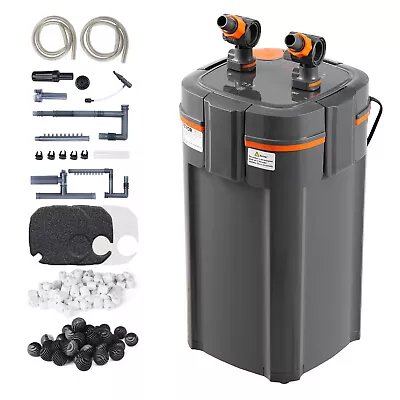 VEVOR 75 Gallon 3 Stage Aquarium Canister Filter 9w UV 264GPH Fish Tank W/ Pump • $64.99