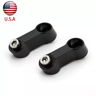 Motorcycle CNC Mirror Riser Extender Adapters Mount Bolts 10mmx1.25mm Thread • $19.99