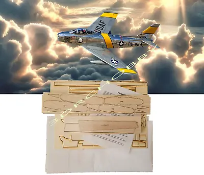 F-86D Sabre Jet 64  Wingspan RC Airplane Kit Laser Cut Balsa Ply Short Kit +Plan • $249.99