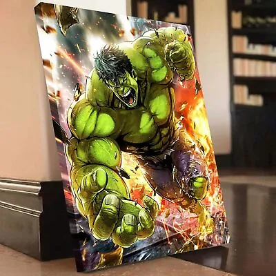 $39.99 • Buy Superhero Hulk Poster Canvas Wall Art For Walls Home Wall Decoration