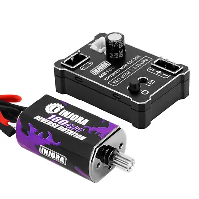 INJORA MB100 20A Brushed ESC W/ 180 Motor 48T For 1/18 RC Crawler TRX4M Upgrade • $31.99