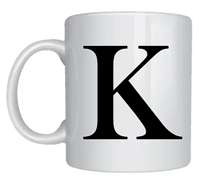 Individual Initial Mug Letter Coffee Mug Alphabet Tea Cup Perfect Gift • £6.99