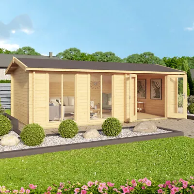 Lasita Shetland Garden Log Cabin 6m X 3m Garden Summer House Double Glazed • £4739