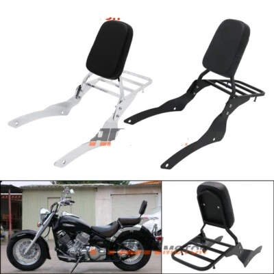$170.99 • Buy Backrest Sissy Bar Luggage Rack For Yamaha Drag V Star Classic XVS400 650 98-14