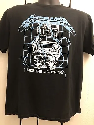 Metallica T Shirt Ride The Lightning Black Mens Large • $14.99