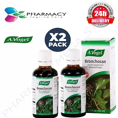 2 Pack A.VOGEL Bronchosan Liquid 2 X 1.7oz / 50ml • £38.92