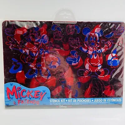 Mickey Mouse & Friends Stencil Kit Mickey Minnie Goofy Pluto Donald DISNEY Store • $11.99