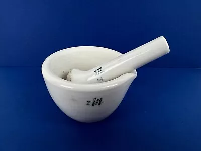 Vintage Coors Mortar W/Spout 522000 & Pestle 52209 USA Stoneware Apothecary • $34.95