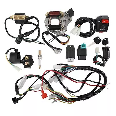 AuInLand 50cc-125cc Stator Coil CDI Wire Harness Stator Wiring Kit For ATV 9 PCS • $25.98