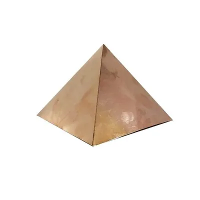 Copper Plain Meditation Pyramid Size Tall Free Shipping 3X3 Inch Good Wealth • $12.59