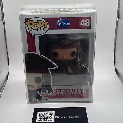 Funko Pop! Vinyl Pirates Of The Caribbean Jack Sparrow #48 Vaulted W/ Protector • £34.05