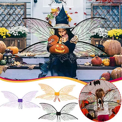 Butterfly Fairy Wings Costume For Women Girls Sparkle Princess Angel Wing Gift • $7.73