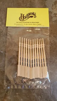 Dollhouse Miniature Spindles Stair Balusters 1:12 Scale 2 5/8  Tall Narrow 7202 • $6.99