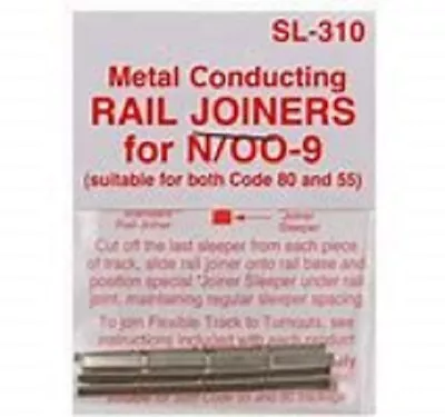 Peco - N Scale - Metal Conducting Rail Joiners - SL310  • $7.50