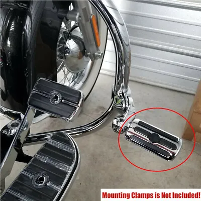 Motorcycle Chrome Highway Foot Pegs Pedals Footrest Crash Bar For Harley Touring • $35.12