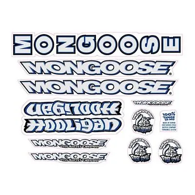 Mongoose - 1998 Hooligan For Chrome Frame - Decal Set - Old School Bmx • $88